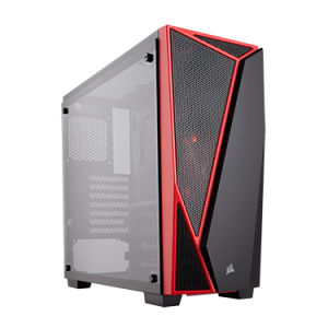 Case Corsair THKGEC-04 Tempered Glass Black Red (CC-9011117-WW)