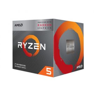 CPU AMD RYZEN 5 3400G (3.7 GHz boost 4.2 GHz, 4 nhân 8 luồng, 6MB Cache, Radeon Vega 11, 65W, Socket AM4)
