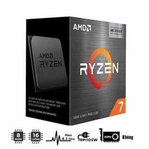 CPU AMD Ryzen 7 5700X3D (3.0GHz boost 4.1GHz, 8 nhân 16 luồng, 100MB Cache, 105W, Socket AM4)