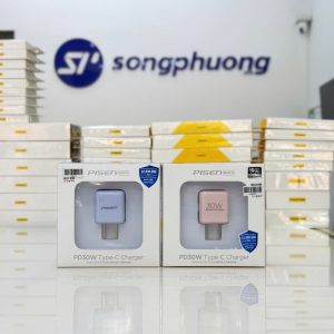 Củ Sạc PISEN QUICK ice Crystal PD 30W (XY-C14, Màu xanh/ hồng)