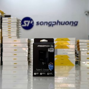 Củ sạc PISEN Quick PD20W (PSD01-C-1, Black, chân cắm gập mở)