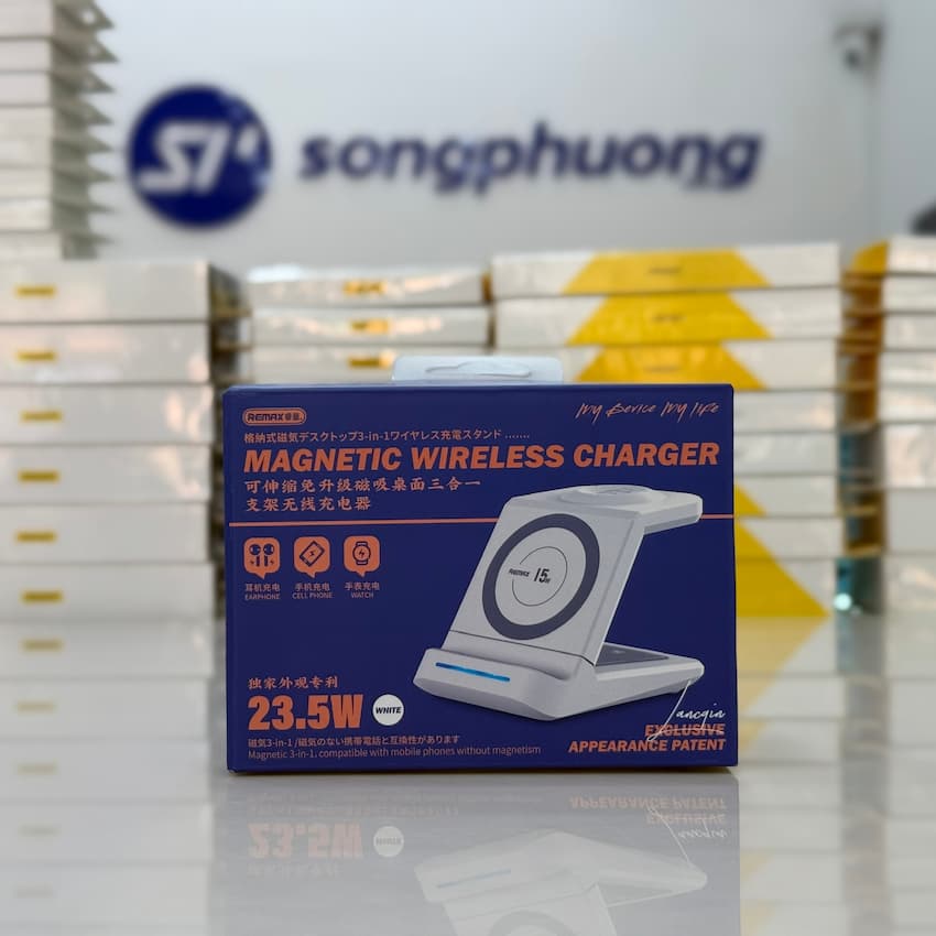 Đế sạc không dây 23.5W 3in1 Remax RP-W81