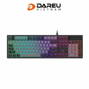 Bàn phím cơ Dareu EK104 Grey-Black (Led viền, Multi-Led, PBT Double Shot OEM profile)