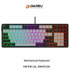 Bàn phím cơ Dareu EK98X PBT Black-Grey (Kháng nước, Optical sw,  Multi-Led)