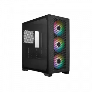 Case Cooler Master ELITE 301 ARGB (Mini Tower, 3 FAN ARGB, Kính cường lực, Type C, E301-KGNN-S00)