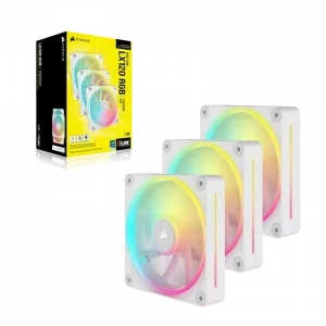 Fan Corsair iCUE LINK LX120 RGB White (3pcs Pack, CO-9051030-WW)