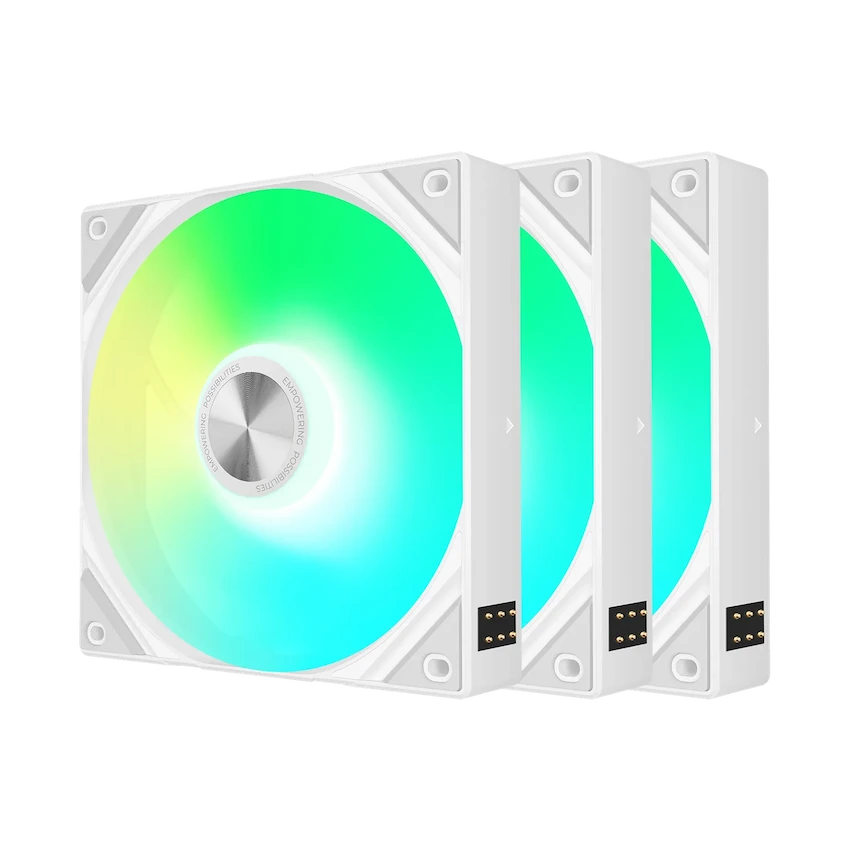 FAN TRYX ROTA SL ARGB 120mm White (3pcs Pack, Gió xuôi/ ngược, Trắng)