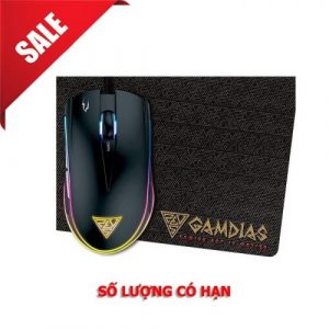 Chuột Chơi Game Gamdias Zeus E1A + Mouse MAT