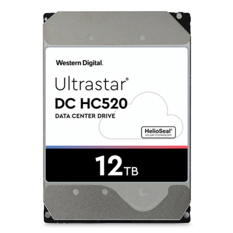 Ổ cứng HDD WD Ultrastar DC HC520 12TB 0F30146 – HUH721212ALE604 (3.5 inch, SATA 3, 256MB Cache, 7200PRM)