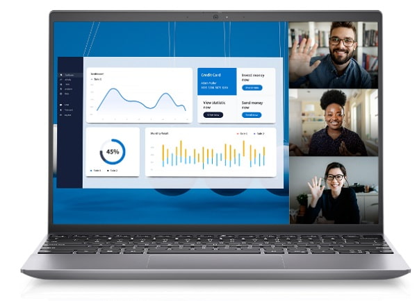 Laptop Dell Vostro 5320 P156G001AGR (i5 1240P, 8GB Ram DDR5, 256GB SSD, 13.3 inch FHD+, Win11 Home, Finger Print, Grey)