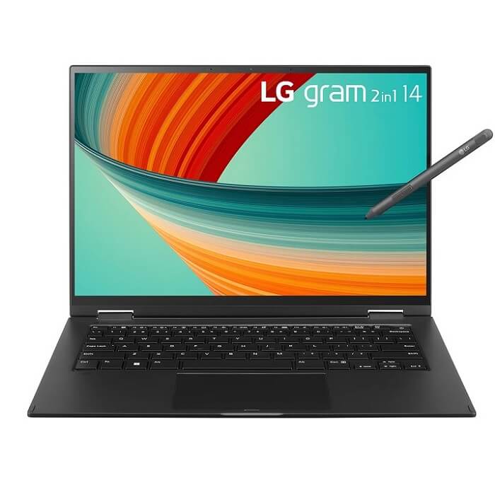 Laptop LG Gram 14T90R-G.AH55A5 (i5 1340P, 16GB Ram, 512GB SSD, 14 inch WUXGA IPS, 99% DCI-P3, Touch, Win 11, Black)