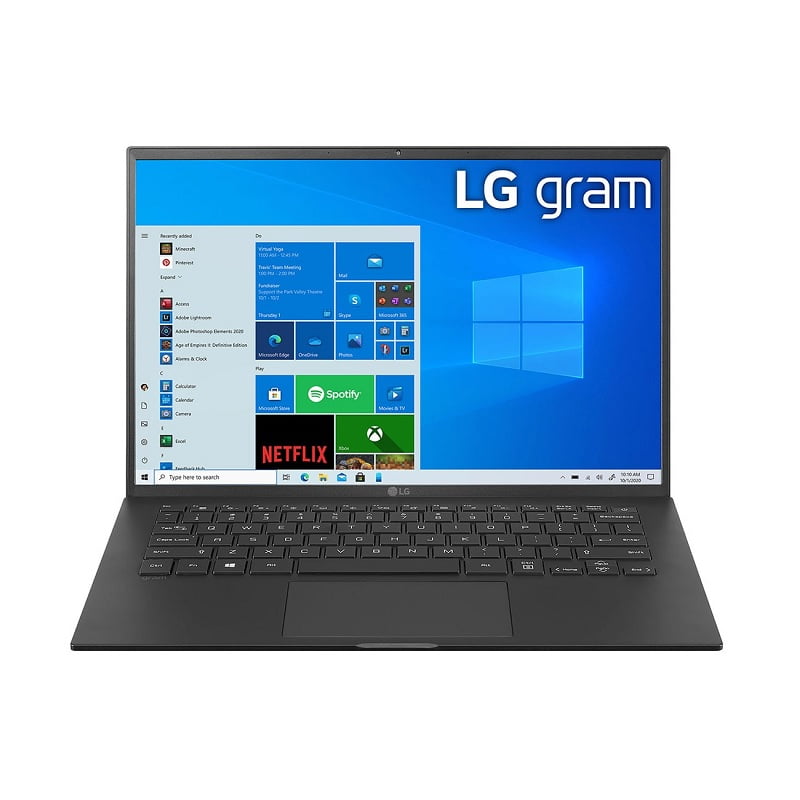 Laptop LG Gram 14Z90P-G.AH75A5 (i7-1165G7, Ram 16GB, SSD 512GB, 14 inch, Obsidian Black, Win 10, 0.99 kg)