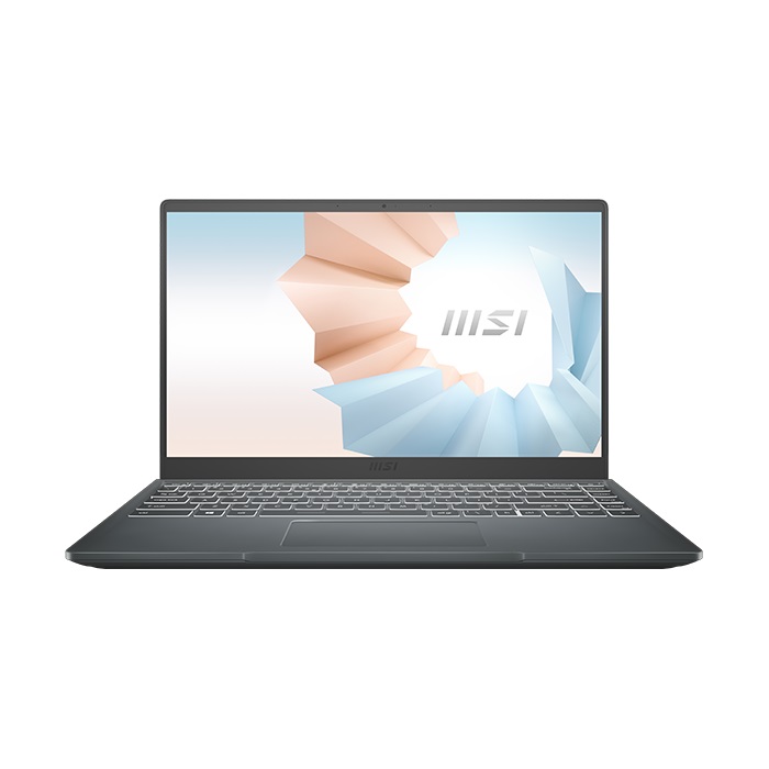 Laptop MSI Modern 14 B11MOU 1028VN (i3-1115G4, 8GB RAM, 256GB SSD, 14 inch FHD IPS-45% NTSC, Wi-Fi 6, 3 cell, Win11, Xám)