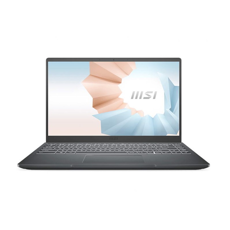 Laptop MSI Modern 14 B11MOU 1033VN (i7-1195G7, 8GB Ram, 512GB SSD, Intel Iris Xe Graphics, 14 inch FHD IPS 60Hz, WiFi 6, Win 11, Xám)