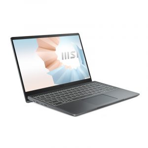Laptop MSI Modern 14 B5M 064VN (R5-5500U, 8GB Ram, 512GB SSD, AMD Radeon Graphics, 14 inch FHD IPS, Win 10, Xám)