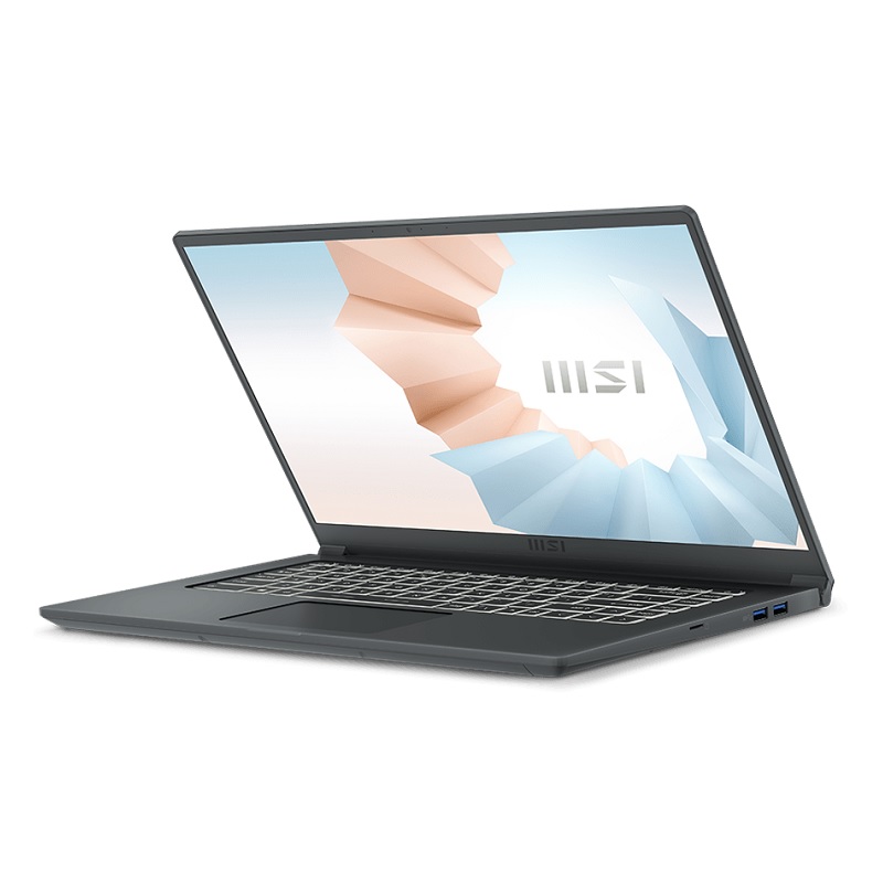 Laptop MSI Modern 15 A5M 238VN (R5 5500U, 8GB Ram, 512GB SSD, AMD Radeon Graphics, 15.6 inch FHD IPS, WiFi 6, Win 11, Xám)