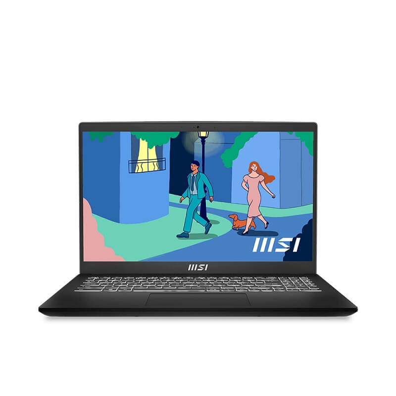 Laptop MSI Modern 15 B12M-487VN (i7-1255U, Ram 16GB, SSD 512GB, Iris Xe Graphics, 15.6 inch FHD 60Hz IPS, WiFi 6, Win 11, Black)
