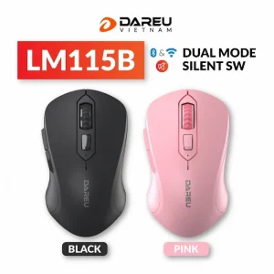 Chuột không dây Dareu LM115B (Bluetooth/2.4G – Silent SW)