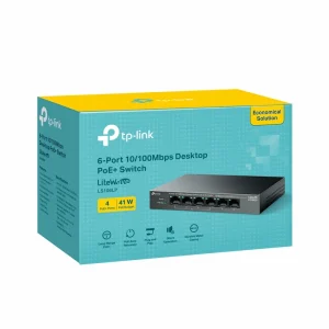 Switch TP-Link LS106LP (6 Cổng 10/100Mbps, 4 Cổng PoE, Desktop Switch)