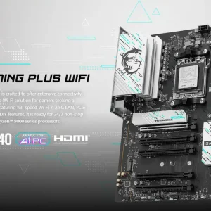 Mainboard MSI B840 GAMING PLUS WIFI (LAN 2.5G, Wifi 7, Bluetooth 5.4)