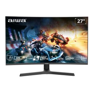 Màn hình Cong LCD AIWA MZ270G-Y 2K 165Hz (27 inch, 2560 x 1440, 165Hz, VA, 230cd (nits), 1500R, 1ms, FreeSync/G-Sync)