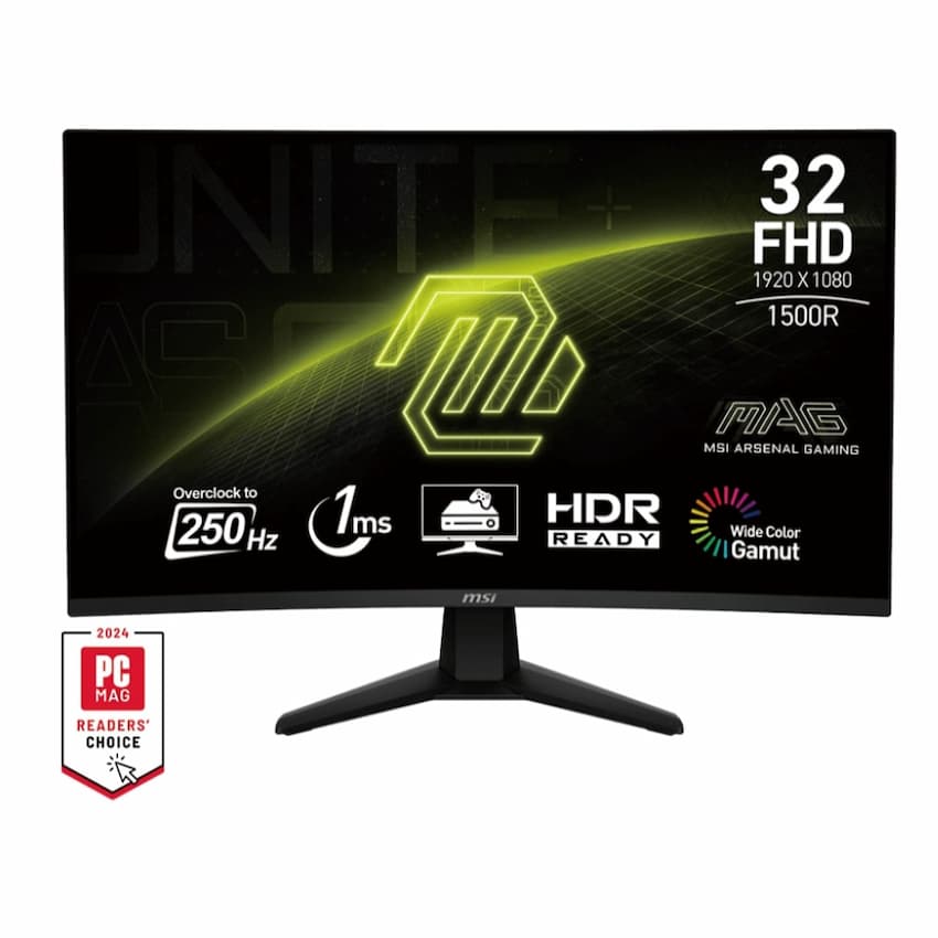Màn hình Cong LCD MSI MAG 32C6X (32 inch, 1920 x 1080, 250Hz, VA, 1ms,1500R, Adaptive-Sync)