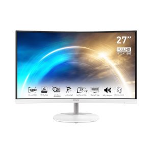 Màn Hình Cong MSI PRO MP271CW White (27 inch, 1920 x 1080, 75Hz, VA, 1ms, Tích hợp loa)