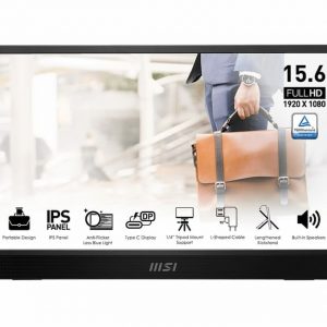 Màn Hình Di Động MSI PRO MP161 E2 (15.6 inch, 1920 x 1080, IPS, 60Hz, 4ms, Kết nối với PC, Laptop, Điện thoại, Loa tích hợp)