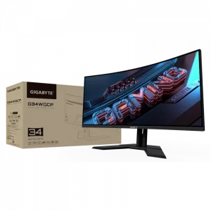 Màn hình LCD Cong Gigabyte G34WQCP 180Hz (34 inch, 3440 x 1440, 1500R, VA, 180Hz, 1ms)