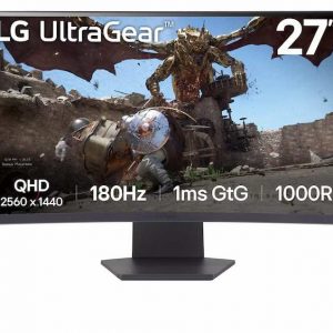 Màn hình LCD Cong LG UltraGear 27GS60QC-B 180Hz (27 inch, 2560×1440, VA, 180Hz, 1000R, 1ms, Adaptive Sync)