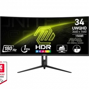 Màn Hình LCD Cong MSI MAG 342CQR E2 180Hz (34 inch, 3440 x 1440, VA, 1ms)