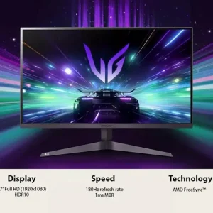 Màn hình LCD LG UltraGear 27GS50F-B 180Hz (27 inch, 1920 x 1080, VA, 180Hz, 5ms, FreeSync)