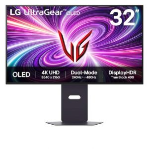 Màn hình LCD LG UltraGear OLED 32GS95UV-B 240Hz (32 inch, 3840 x 2160, OLED, 240Hz, 0.03ms, G-SYNC)