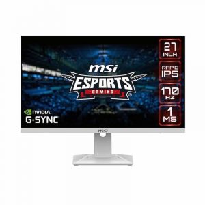 Màn hình LCD MSI G274QRFW Rapid IPS 170Hz White (27 inch, 2560×1440 WQHD, Flat, Rapid IPS, 170Hz, 1ms, G-Sync, SRGB 125%)
