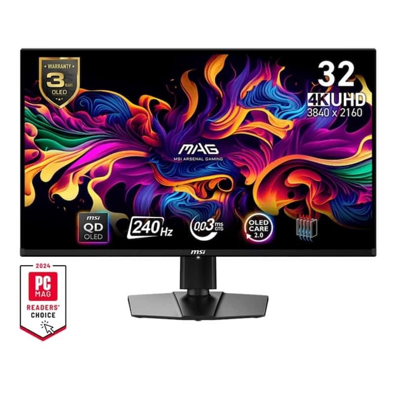 Màn hình LCD MSI MAG 321UPX QD-OLED 240Hz (32 inch, 3840×2160 (UHD), 240Hz, 0.03ms, Adaptive-Sync)