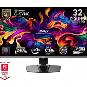 Màn hình LCD MSI MPG 322URX QD-OLED (32 Inch, 3840 x 2160 (UHD), 240Hz, QD-OLED, 0.03ms, G-Sync)