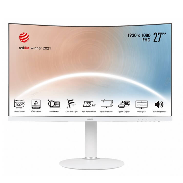Màn Hình Cong MSI Modern MD271CPW (27 inch, 1920 x 1080, 75Hz, VA, 4ms, Tích hợp loa)