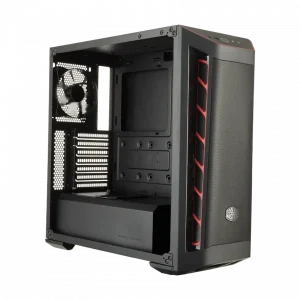 Case Cooler Master MasterBox MB511 Red Strim (Kính cường lực, ATX, Mid Tower, Đen)
