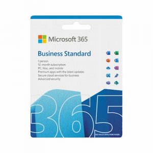 Microsoft 365 Bus Standard Retail English APAC EM Subscr 1 Year Medialess P8 (KLQ-00649)