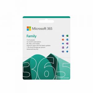 Microsoft 365 Family English APAC EM Subscr 1 Year Medialess P8 (6GQ-01555)