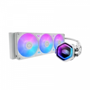 Tản nhiệt nước Cooler Master MasterLiquid 360 Atmos II White (LCD 2.1 inch, ARGB)
