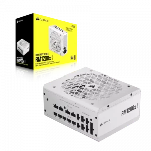 Nguồn Corsair RM1200x Shift White 1200W 80 Plus Gold (ATX 3.1, PCIE 5.1, Fully modular, CP-9020276-NA)