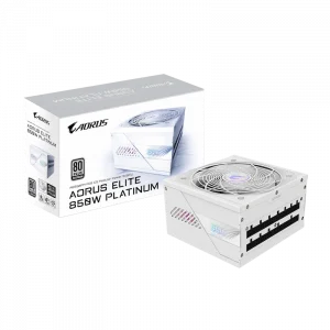 Nguồn Gigabyte AORUS ELITE P850W ICE Platinum (80 PLUS Gold, ATX 3.1, PCIe 5.0, Fully Modular, GP-AE850PM PG5 ICE)