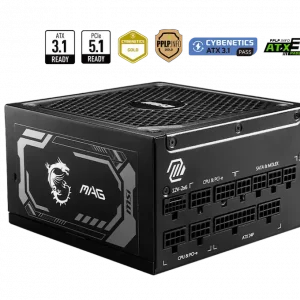 Nguồn MSI MAG A1000GL PCIE5 1000W (80 PLUS Gold, ATX 3.1, Full Modular)
