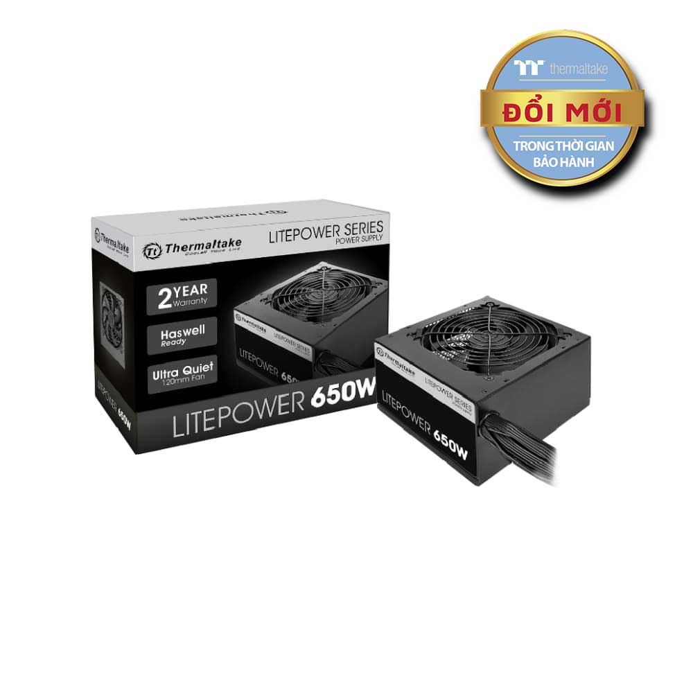 Nguồn Thermaltake Litepower 650W ( Non Modular, ATX)