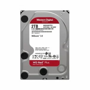 Ổ cứng HDD WD Red Plus 2TB WD20EFPX (3.5 inch, SATA 3, 64MB Cache, 5400RPM, Màu đỏ)