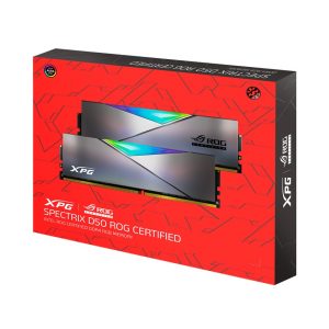 Ram Adata XPG Spectrix D50 ROG Certified RGB 16GB (2 x 8GB) DDR4 3600MHz Black – AX4U36008G17H-DC50R