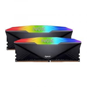 Ram Apacer NOX RGB Black 16GB (2 x 8GB) DDR4 3200MHz Tản nhiệt – AH4U16G32C28YNBAA-2