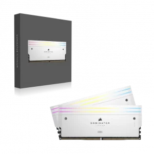 Ram Corsair Dominator Titanium RGB White 64GB (2x32GB) DDR5 6000Mhz – CMP64GX5M2B6000Z30W