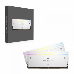 Ram Corsair Dominator Titanium RGB White 32GB (2x16GB) DDR5 6000Mhz – CMP32GX5M2B6000C30W